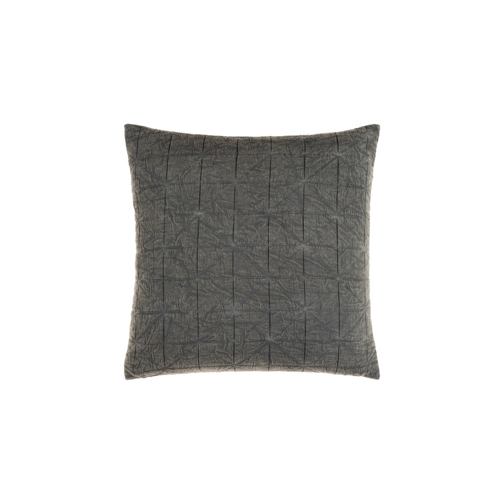 Surya Winona Charcoal Pillow Shell With Polyester Insert 18"H X 18"W Surya Winona Charcoal Pillow Shell With Polyester Insert 18"H X 18"W