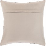 Surya Zander Dark Brown Pillow Shell With Polyester Insert 20"H X 20"W