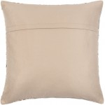 Surya Zander Medium Gray Pillow Shell With Polyester Insert 20"H X 20"W