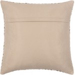 Surya Zander Medium Gray Pillow Shell With Down Insert 20"H X 20"W