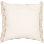Surya Zendaya Burgundy Pillow Shell With Polyester Insert 18"H X 18"W