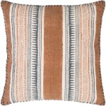 Surya Zendaya Dark Blue Pillow Shell With Polyester Insert 22"H X 22"W