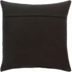 Surya Zendaya Black Pillow Shell With Down Insert 14"H X 22"W
