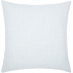 Surya Zina Pale Blue Pillow Shell With Down Insert 18"H X 18"W