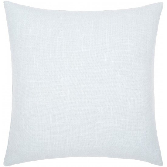 Surya Zina Pale Blue Pillow Shell With Down Insert 18"H X 18"W