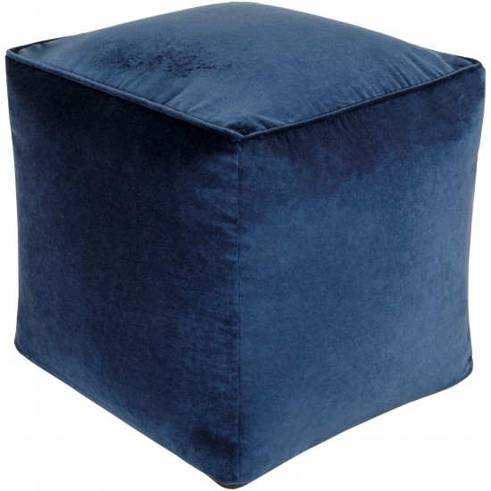 Surya Cotton Velvet Cvpf-019 Pouf 16"H X 16"W X 16"D