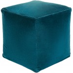 Surya Cotton Velvet Cvpf-021 Pouf 16"H X 16"W X 16"D