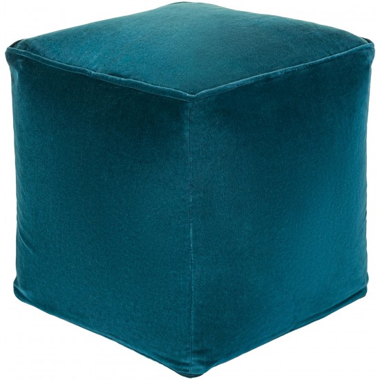 Surya Cotton Velvet Cvpf-021 Pouf 16"H X 16"W X 16"D