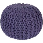 Surya Fargo Lavender Pouf 14"H X 20"W X 20"D