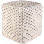 Surya Lanier Dusty Pink Pouf 18"H X 18"W X 18"D