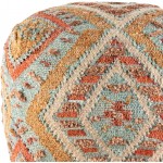 Surya Luanda Aqua Pouf 18"H X 18"W X 18"D