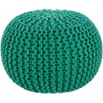 Surya Malmo Emerald Pouf 14"H X 20"W X 20"D