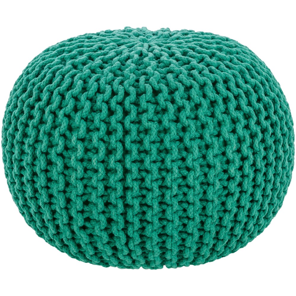 Surya Malmo Emerald Pouf 14"H X 20"W X 20"D