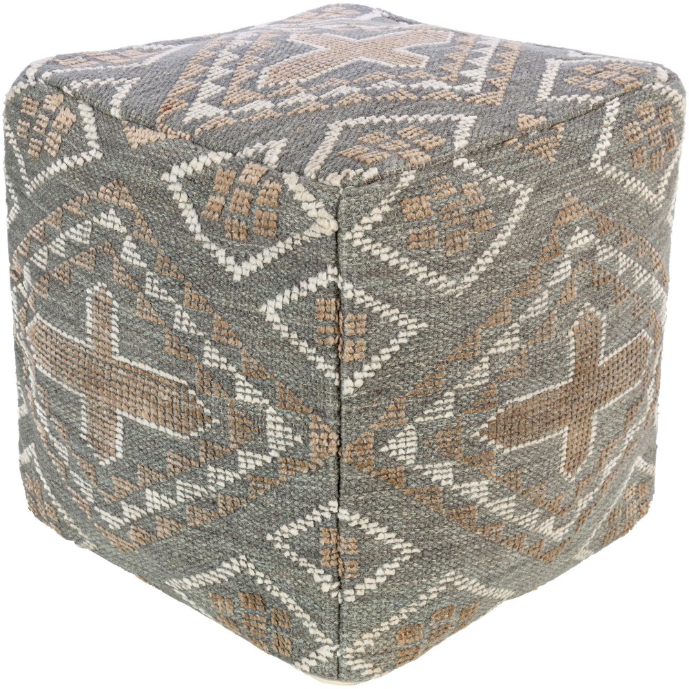 Surya Nobel Pouf 18"H X 18"W X 18"D Beige