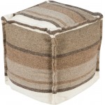 Surya Patch Charcoal Pouf 18"H X 18"W X 18"D