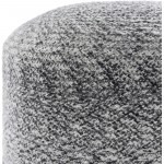 Surya Poppy Gray Pouf 16"H X 16"W X 16"D