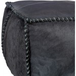 Surya Ranger Ii Black Pouf 13"H X 22"W X 22"D