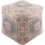 Surya Samsun Cream Pouf 18"H X 18"W X 18"D