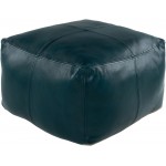 Surya Sheffield Deep Teal Pouf 13"H X 22"W X 22"D