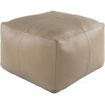 Surya Sheffield Medium Gray Pouf 13"H X 22"W X 22"D