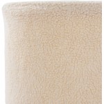 Surya Shepherd Cream Pouf 16"H X 16"W X 16"D