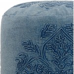 Surya Wedgemore Blue Pouf 16"H X 16"W X 16"D