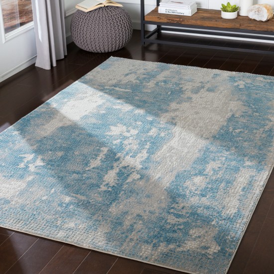 Surya Aisha Rug 5'3" Round - Light Blue