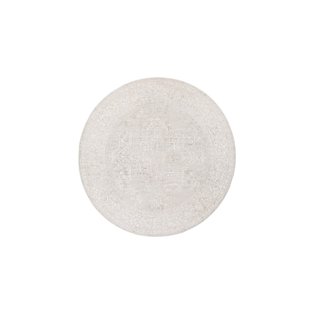 Surya Aisha Gray Rug 5'3" Round