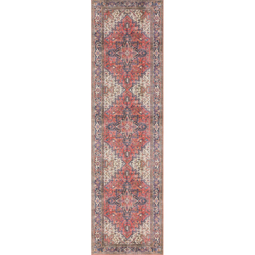 Addison Rugs Kensington AKE38 Red 2'3" x 7'7" Rug Addison Rugs Kensington AKE38 Red 2'3" x 7'7" Rug