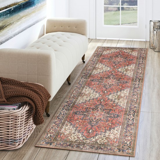 Addison Rugs Kensington AKE38 Red 2'3" x 7'7" Rug