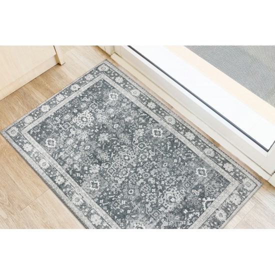 Addison Rugs Kensington AKE39 Gray 1'8" x 2'6" Rug