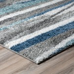 Addison Rugs Reston OSRE35 Teal 9'6" x 13'2" Rug