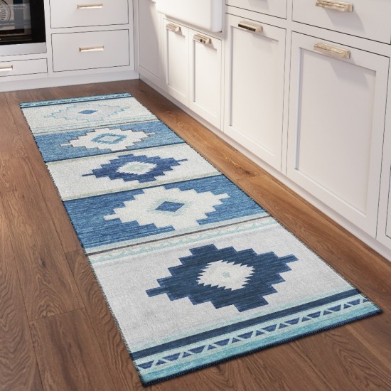 Addison Rugs Sonora ASO31 Blue 2'3" x 7'6" Rug