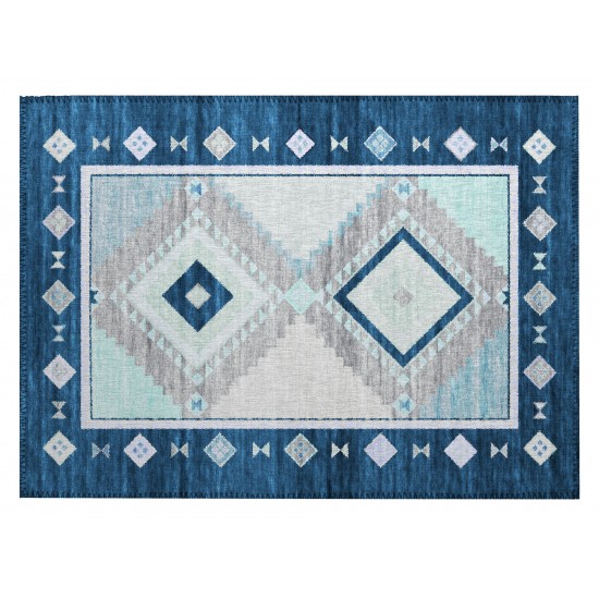 Addison Rugs Sonora ASO32 Blue 1'8" x 2'6" Rug