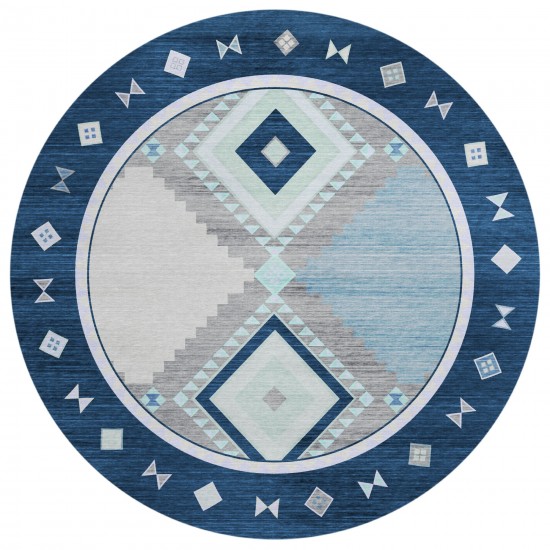 Addison Rugs Sonora ASO32 Blue 8' x 8' Rug