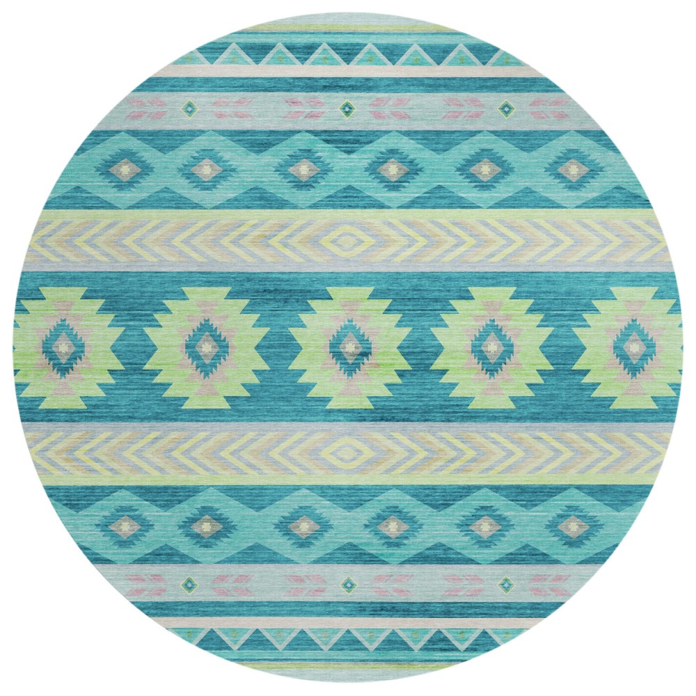 Addison Rugs Sonora ASO33 Peacock 8' x 8' Rug Addison Rugs Sonora ASO33 Peacock 8' x 8' Rug