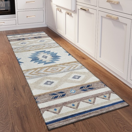 Addison Rugs Sonora ASO33 Taupe 2'3" x 7'6" Rug