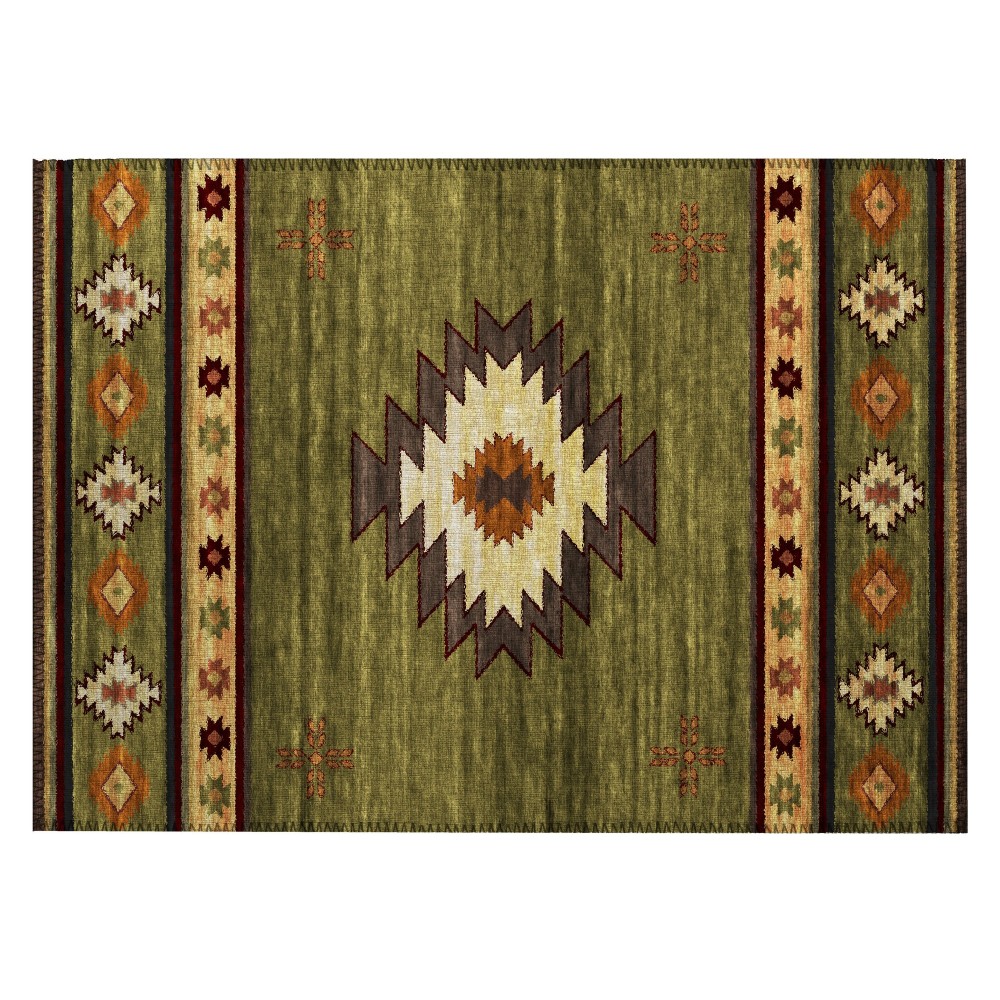 Addison Rugs Sonora ASO34 Green 1'8" x 2'6" Rug Addison Rugs Sonora ASO34 Green 1'8" x 2'6" Rug
