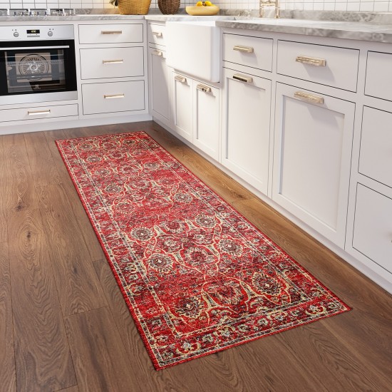 Addison Rugs Sterling AST35 Red 2'3" x 7'6" Rug