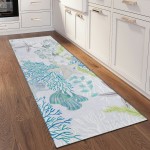 Addison Rugs Surfside ASR31 Aqua 2'3" x 7'6" Rug