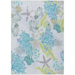 Addison Rugs Surfside ASR31 Aqua 8' x 10' Rug