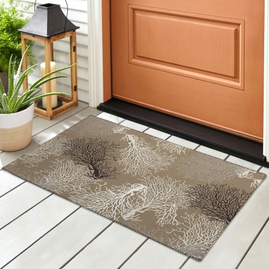 Addison Rugs Surfside ASR33 Latte 1'8" x 2'6" Rug