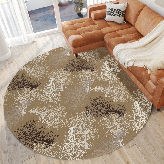 Addison Rugs Surfside ASR33 Latte 8' x 8' Rug