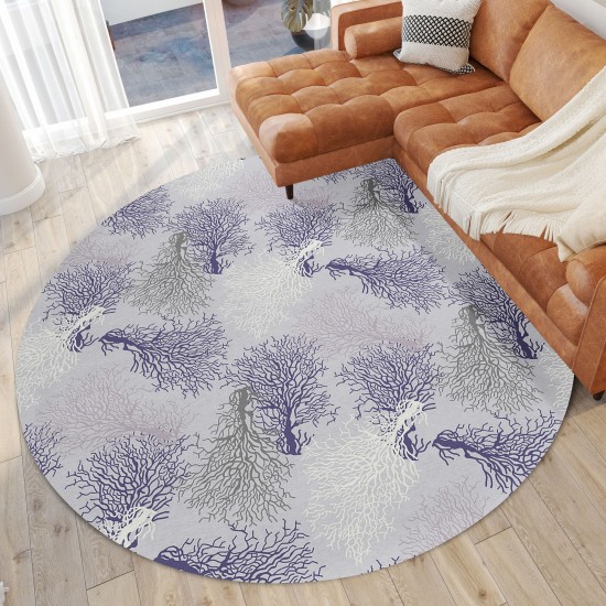 Addison Rugs Surfside ASR33 Purple 8' x 8' Rug