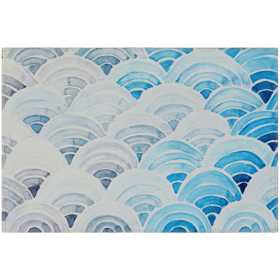 Addison Rugs Surfside ASR35 Blue 1'8" x 2'6" Rug