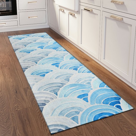 Addison Rugs Surfside ASR35 Blue 2'3" x 7'6" Rug