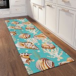 Addison Rugs Surfside ASR36 Aqua 2'3" x 7'6" Rug