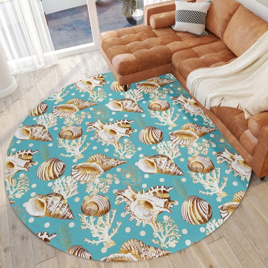 Addison Rugs Surfside ASR36 Aqua 8' x 8' Rug