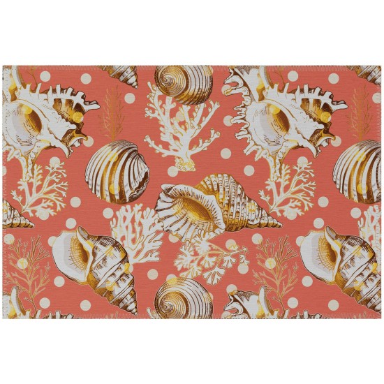 Addison Rugs Surfside ASR36 Peach 1'8" x 2'6" Rug