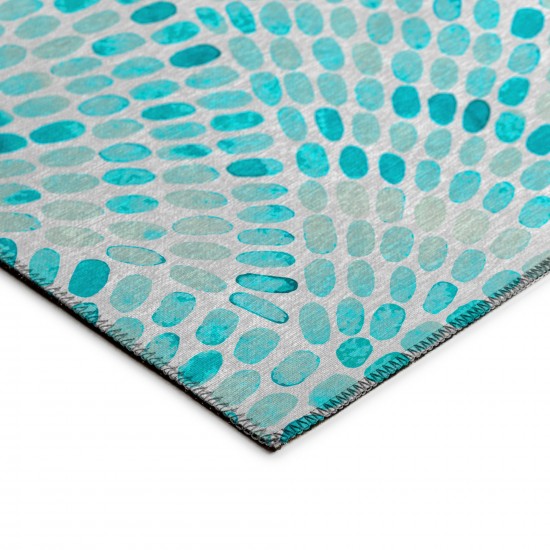 Addison Rugs Surfside ASR37 Aqua 1'8" x 2'6" Rug